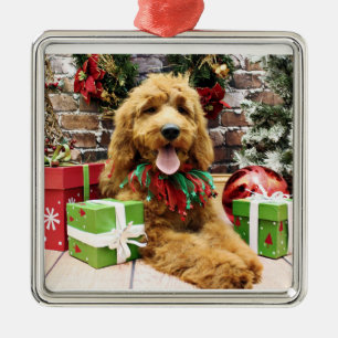 Jul - GoldenDoodle - Claire Julgransprydnad Metall