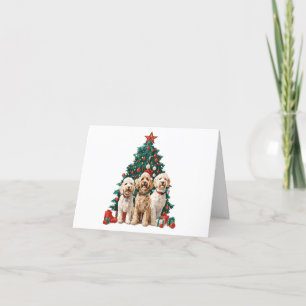 Jul Goldendoodle Hundar Helgkort