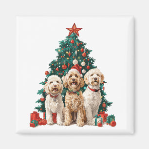 Jul Goldendoodle Hundar Magnet