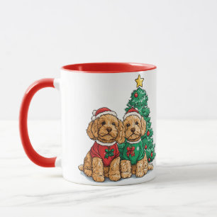 Jul Goldendoodle Hundar Mugg