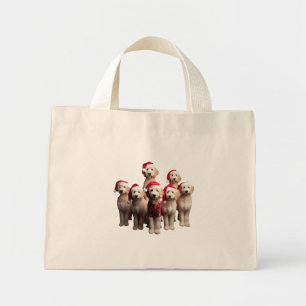 Jul Goldendoodle, Julafton Labour Hund Mini Tygkasse
