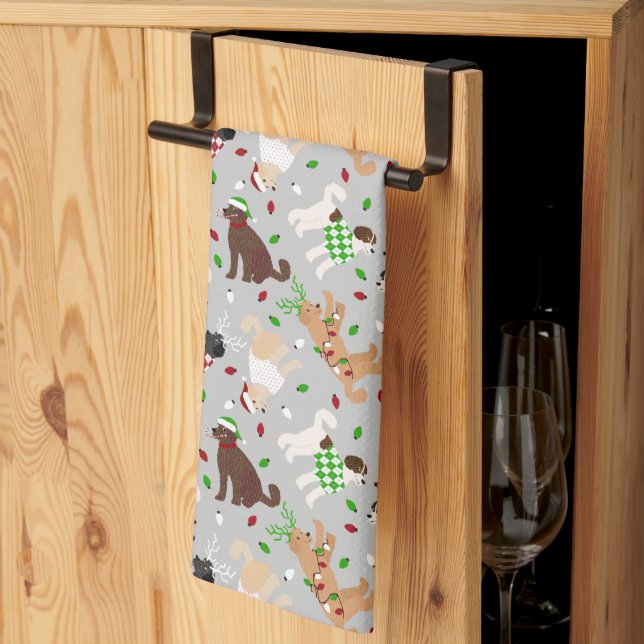Jul Goldendoodle Labradoodle Kitchen Towel Kökshandduk (Thirds Fold)