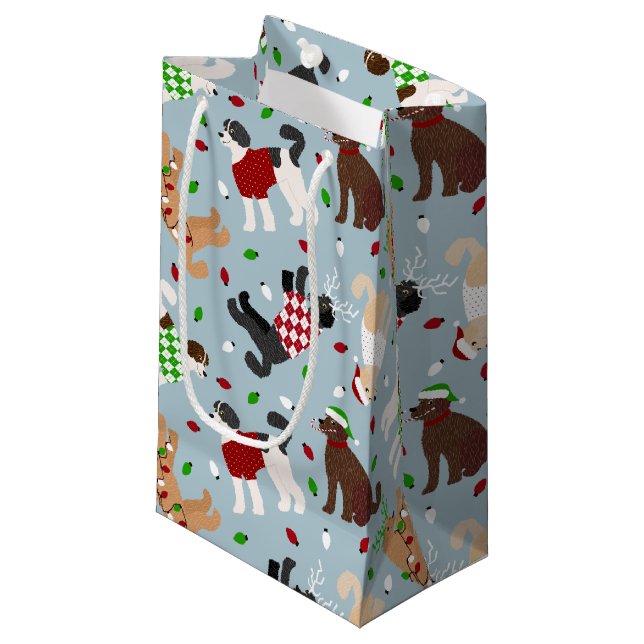 Jul Goldendoodle Labradoodle Small Gift Bag (Framsidan Vinklad)