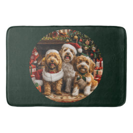 Jul Goldendoodle Puppy Hundar Badrumsmatta