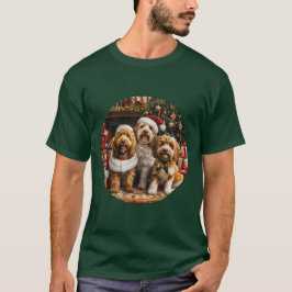 Jul Goldendoodle Puppy Hundar T Shirt