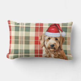 Jul Goldendoodle Red Grönt Play Helgdag Lumbarkudde