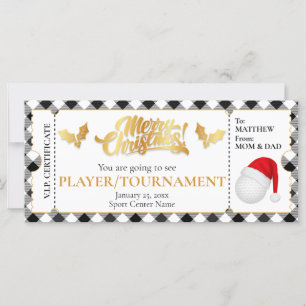 Jul Golf Biljett, överraskning Gift Voucher