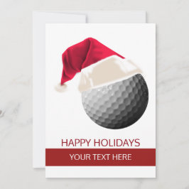 Jul golf Boll Santa Hatt Julkort