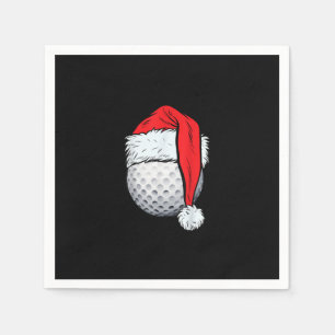 Jul Golf Boll Santa T Hat Funny Sport Julafton Pappersservett