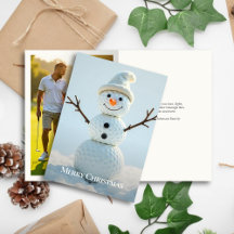 Jul Golf Boll Snögubbe ・ Familjefoto