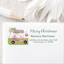 Jul Golf Dam Theme Returadress Etikett
