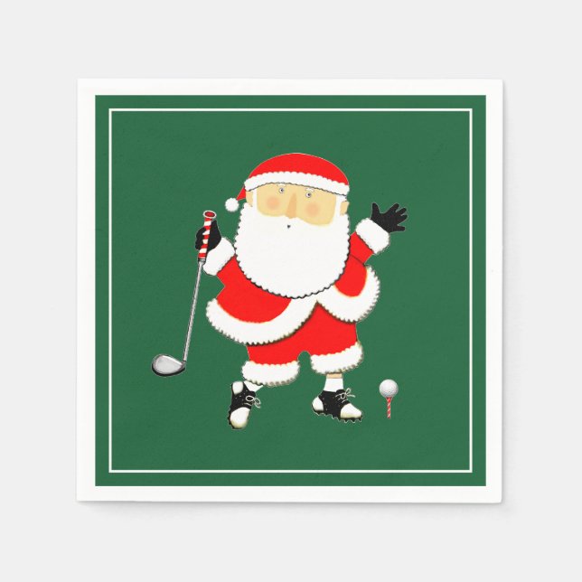Jul Golf Fest Pappersservett (Framsidan)