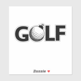 Jul Golf Ornament Klassisk Klistermärken