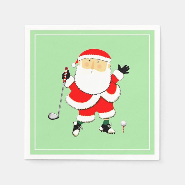 Jul Golf Party Pappersservett (Framsidan)