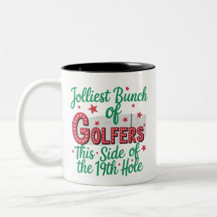 Jul Golf Roligt Juligaste Gäng Golfare Två-Tonad Mugg