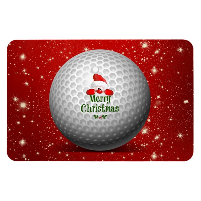 Jul Golf Santa Design Magnet (Horisontell)