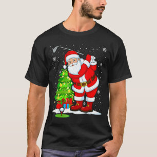 Jul Golf Santa Golfspelare Xmas Roligt Jul T Shirt