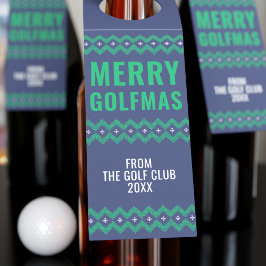 Jul Golf Theme Merry Golfmas Flaska Märkre