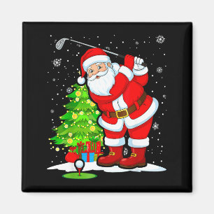 Jul Golf Tomte Golfare Xmas Roligt Jul G Magnet