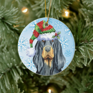Jul Gordon Setter Julgransprydnad Keramik