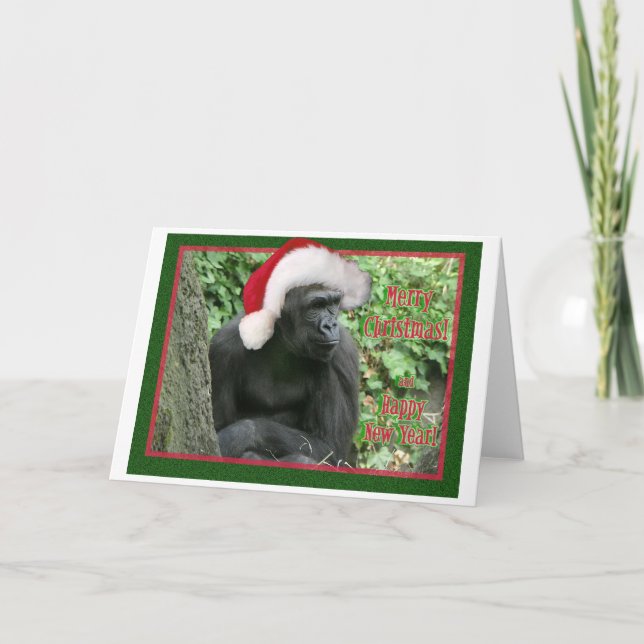 Jul Gorilla Helgkort (Framsida)