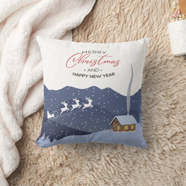 Jul | GOTT NYTT ÅR | Santa gift Kudde (Filt)