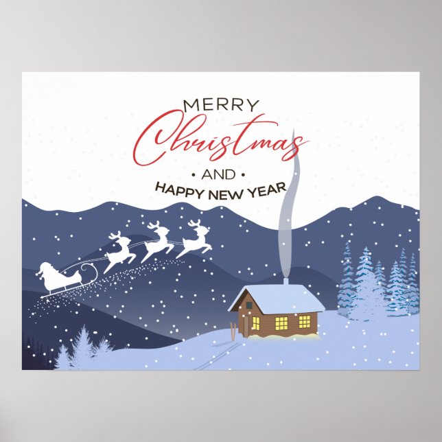 Jul | GOTT NYTT ÅR | Tomten Poster (Framsidan)