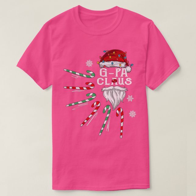 Jul Gpa Claus Gpa Beard Candy T Shirt (Design framsida)