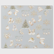 Jul grå guld presentpapper