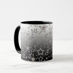 Jul gradient glitter glans konfetti stjärnor fu mugg