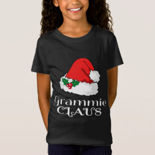 Jul Grammie Claus Matching Pajama Santa Hat T Shirt