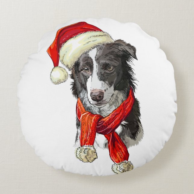 Jul Gräns Collie hund Dekorativ kudde (Framsidan)