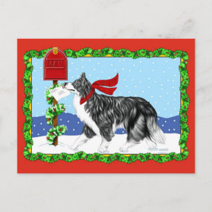 Jul Gräns Collie Mail Helg Vykort