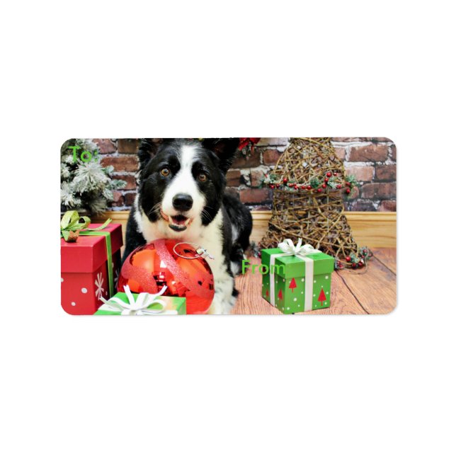 Jul - Gräns Collie - Yaeger Adressetikett (Framsidan)