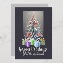 Jul gräs 14 God jul, hälsningskort Inbjudningar