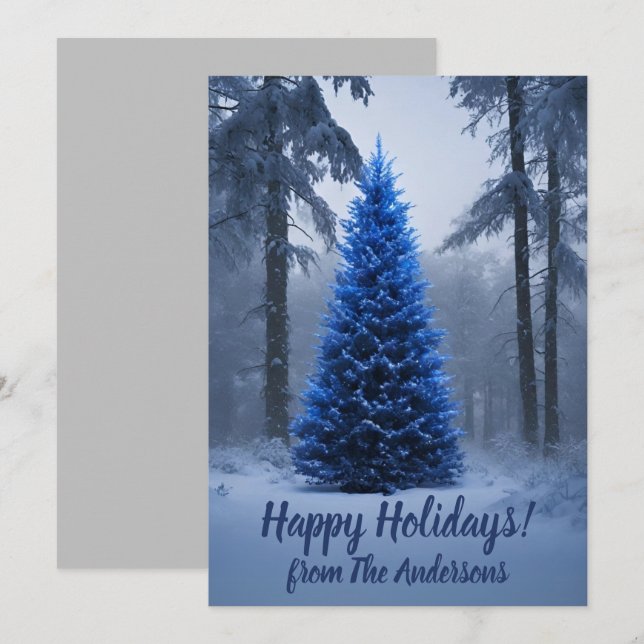 Jul gräs 54 Glad helg, hälsningskort Inbjudningar (Fram/baksida)