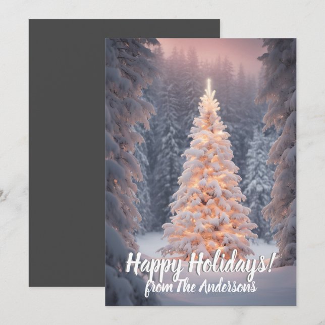 Jul gräs 81, Glad helg, hälsningskort Inbjudningar (Fram/baksida)