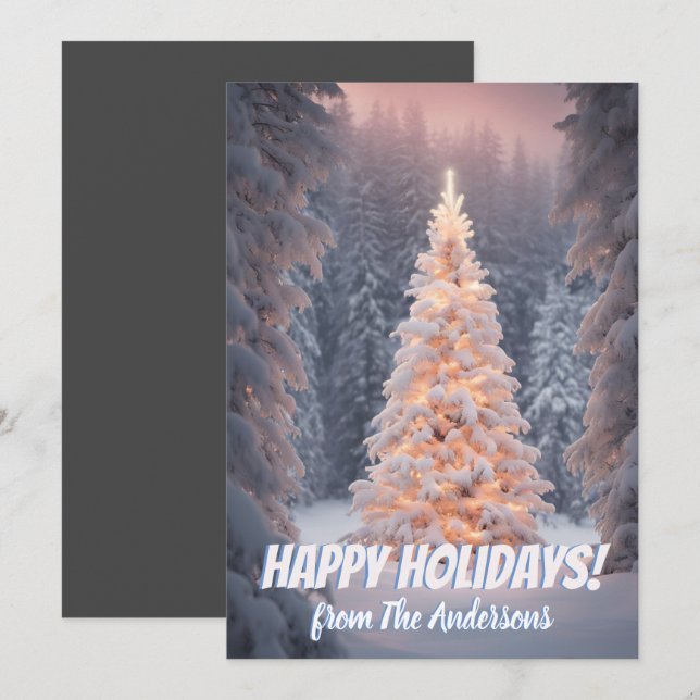 Jul gräs 81, Glad helg, hälsningskort Inbjudningar (Fram/baksida)