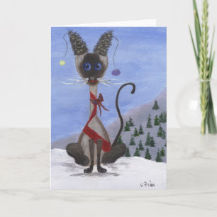 Jul Gräs Cone Siamese Helgkort