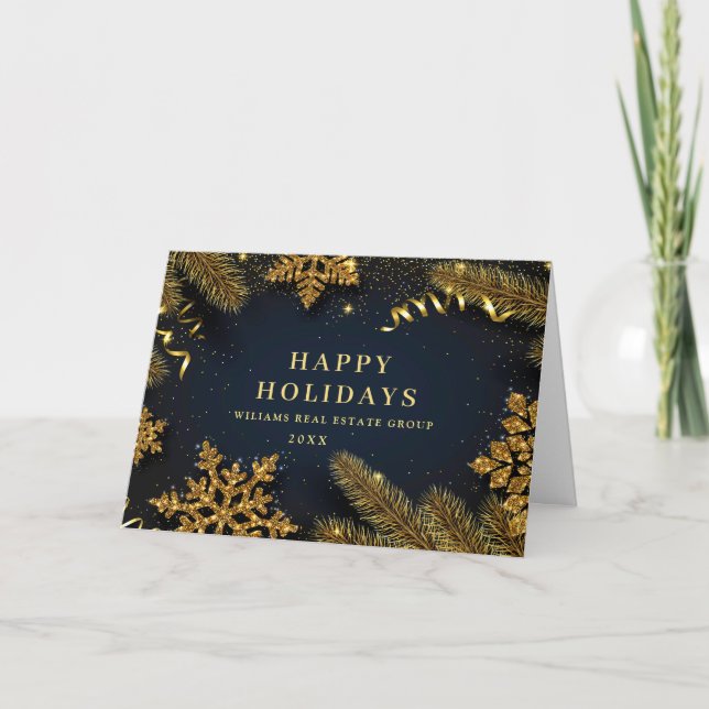 Jul Gräs Cones Corporate Rustic Hälsning Helgkort (Framsida)