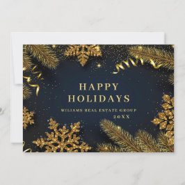 Jul Gräs Cones Corporate Rustic Hälsning Julkort