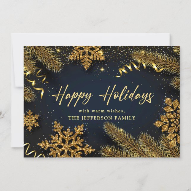 Jul Gräs Cones Rustic Hälsning Julkort (Framsida)