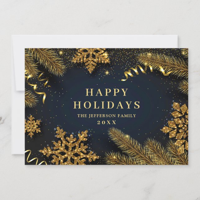 Jul Gräs Cones Rustic Hälsning Julkort (Framsida)