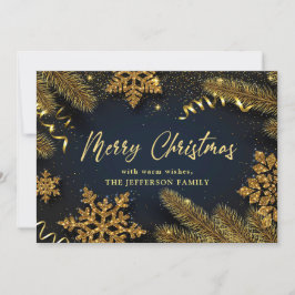 Jul Gräs Cones Rustic Hälsning Julkort