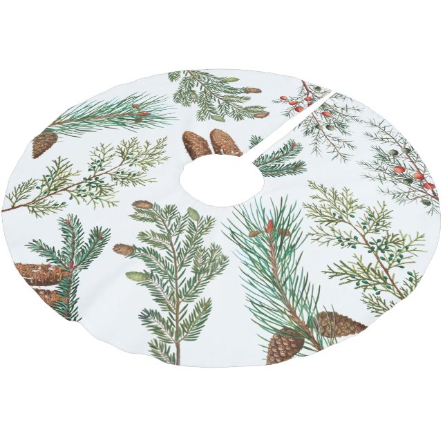 Jul Gräs Conifer Forest Festive Julgransmatta Borstad Polyester (Vinklad)
