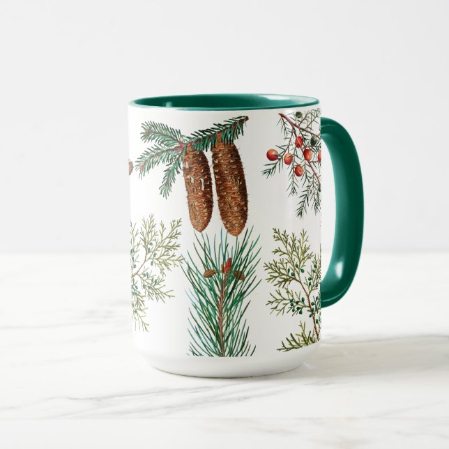 Jul Gräs Conifer Forest Festive Mugg (Framsida höger)