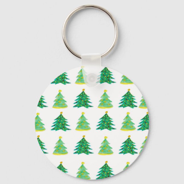 Jul Gräs Mönster Nyckelring (Framsida)