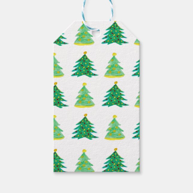 Jul Gräs Mönster Presentetikett (Framsidan)