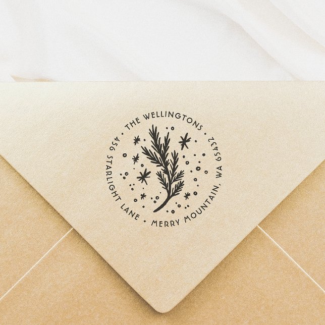 Jul Gräs Returadress Självfärgande Stämpel (Skapare uppladdad)