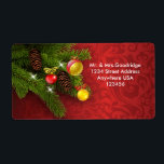 Jul gräs träd, koner och balar fraktsedel<br><div class="desc">Festive julhelg - jul gräs träd,  koner och bubblor - märkre för etikettering - gaffel</div>